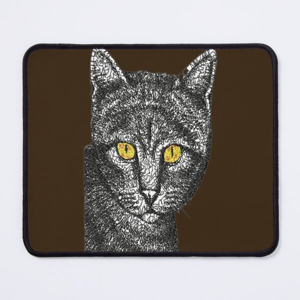 Item preview, Machine Embroidery, Beautiful Embroidered Kitty Cat for the Cat Lover, Stitch crafting, unique embroidered art designed and sold by RudolphBarnard.
