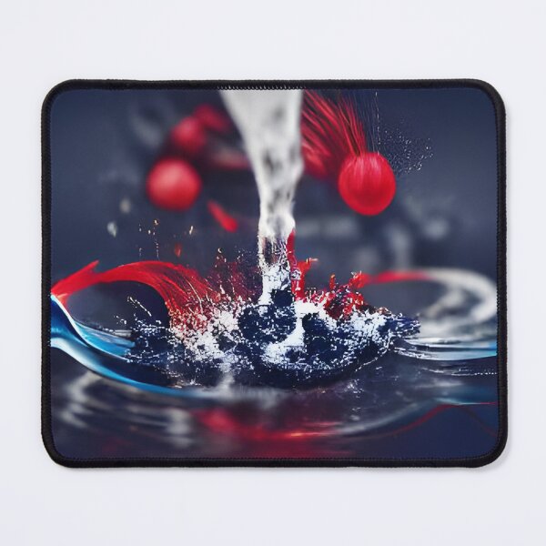 Item preview, AQUEOUS ART - BLUE, RED, WHITE designed and sold by AqueousAI.