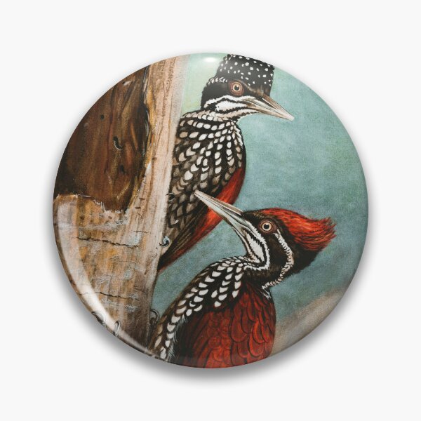 Item preview, Crimson-backed Woodpecker designed and sold by linggalibrary.