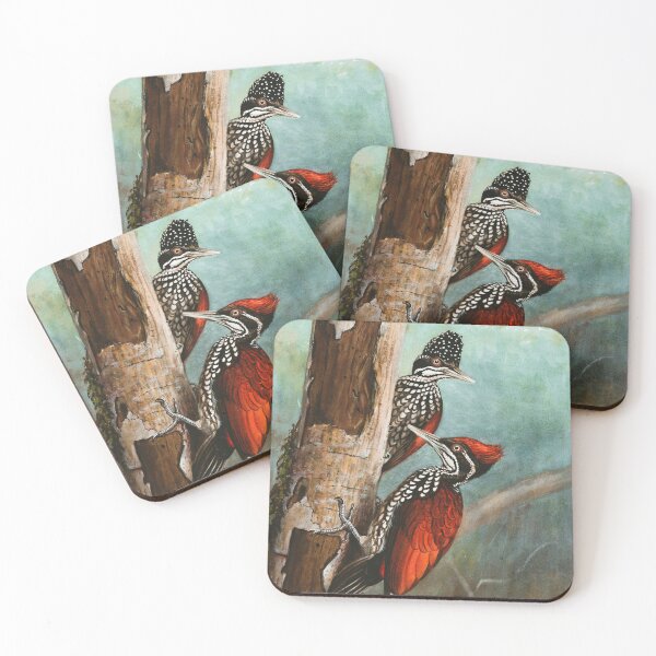 Item preview, Crimson-backed Woodpecker designed and sold by linggalibrary.