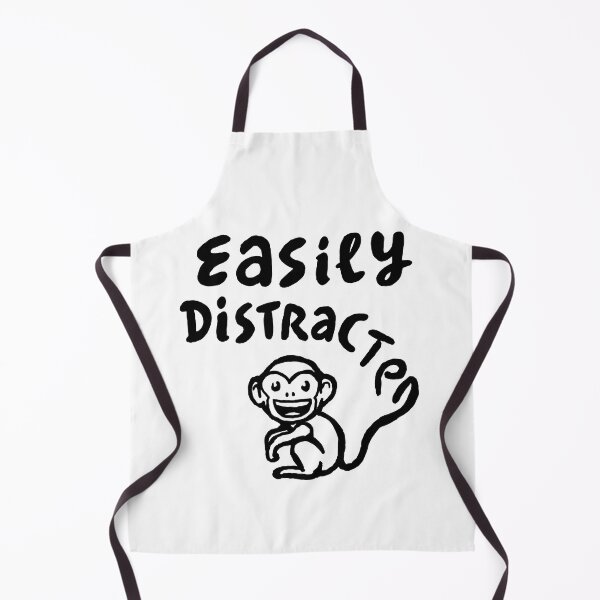 Item preview, Easily distracted (black) designed and sold by pencilpepper.