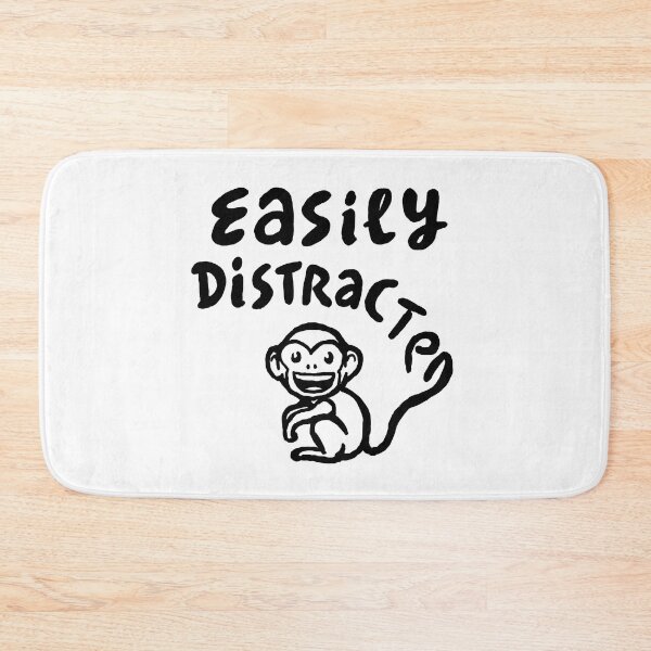Item preview, Easily distracted (black) designed and sold by pencilpepper.