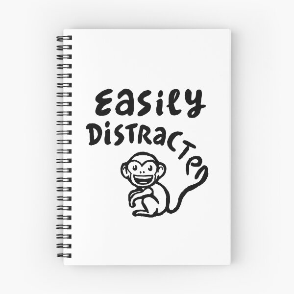 Item preview, Easily distracted (black) designed and sold by pencilpepper.