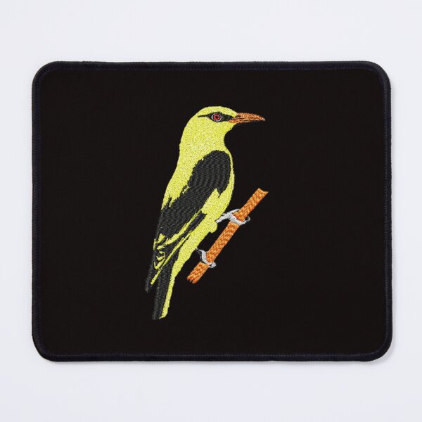 Item preview,  Machine embroidery, Beautiful Yellow Embroidered Bird for the Bird Lover, Stitch crafting, unique embroidered art designed and sold by RudolphBarnard.