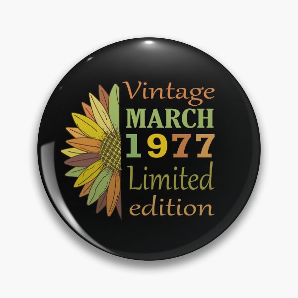 Item preview, vintage march 1977 limited edition, 45 Year Old Gifts Vintage 1977 Limited Edition 45th Birthday designed and sold by SimoSaladain.