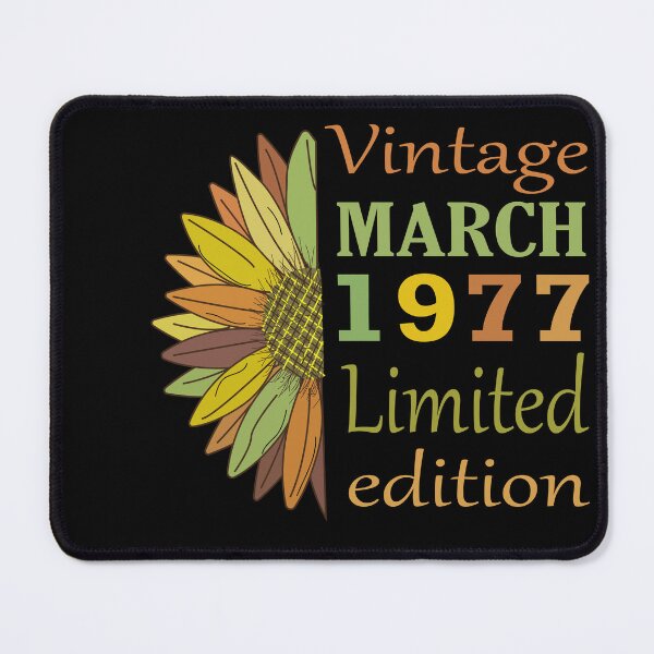 Item preview, vintage march 1977 limited edition, 45 Year Old Gifts Vintage 1977 Limited Edition 45th Birthday designed and sold by SimoSaladain.