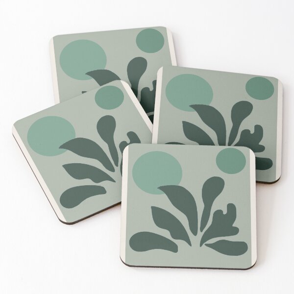 Item preview, Henri Matisse flowers, Papier Decoupes Art pastel green color block, Matisse Cutout's Wall Art, Matisse wall art designed and sold by re-make-.