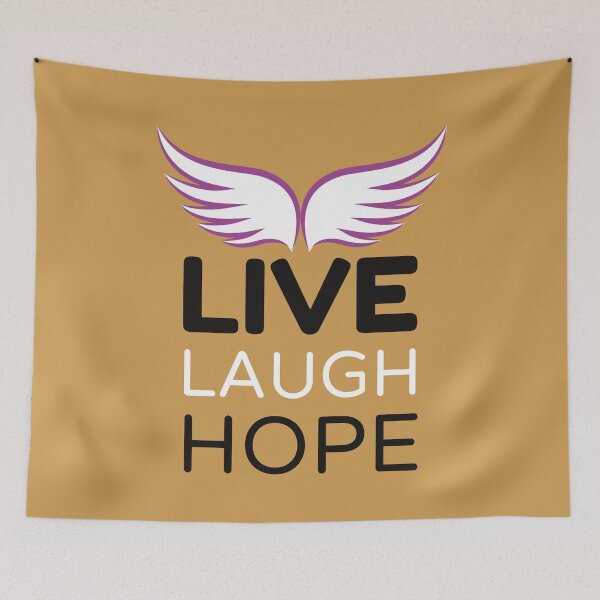 Item preview, Live Laugh Hope - Short Motivational Quote | Colorful Fashion Hope Typography designed and sold by Delandor.
