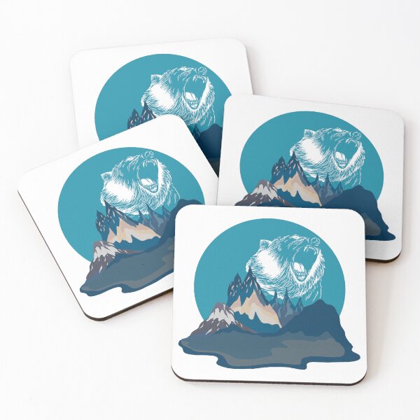 Item preview, Bear Roaring in Blue Mountain designed and sold by mschubbybunny.