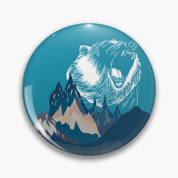 Item preview, Bear Roaring in Blue Mountain designed and sold by mschubbybunny.