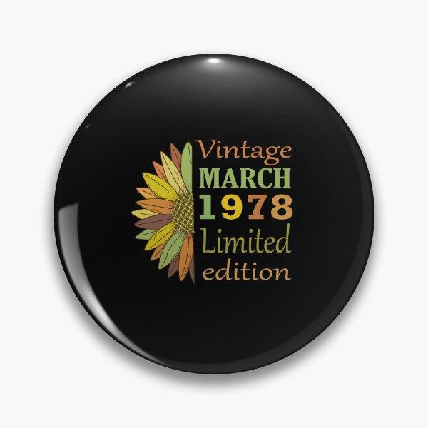 Item preview, vintage march 1978 limited edition, 44 Year Old Gifts Vintage 1978 Limited Edition 44th Birthday designed and sold by SimoSaladain.
