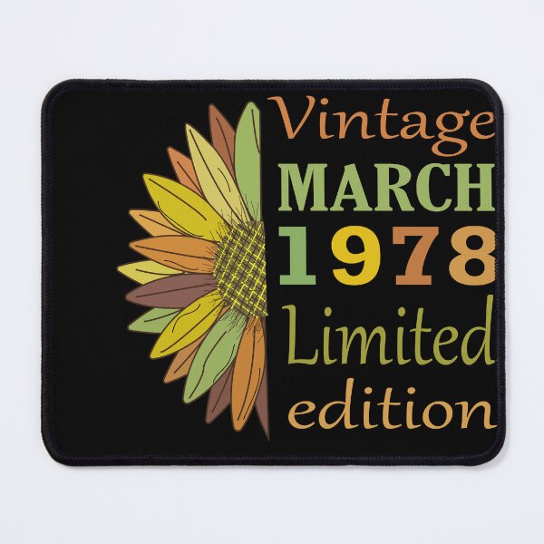 Item preview, vintage march 1978 limited edition, 44 Year Old Gifts Vintage 1978 Limited Edition 44th Birthday designed and sold by SimoSaladain.