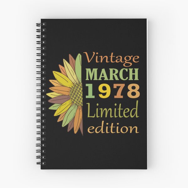 Item preview, vintage march 1978 limited edition, 44 Year Old Gifts Vintage 1978 Limited Edition 44th Birthday designed and sold by SimoSaladain.