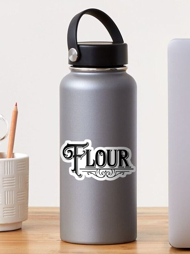 Flour container vinyl decal ONLY label stickers for kitchen small to Xlarge  sizes 2307