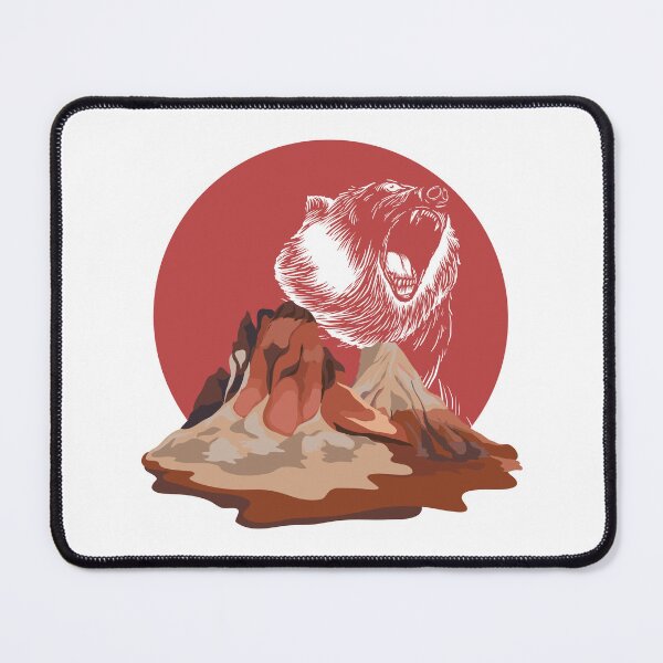 Item preview, Bear Roaring in Red Mountain designed and sold by mschubbybunny.