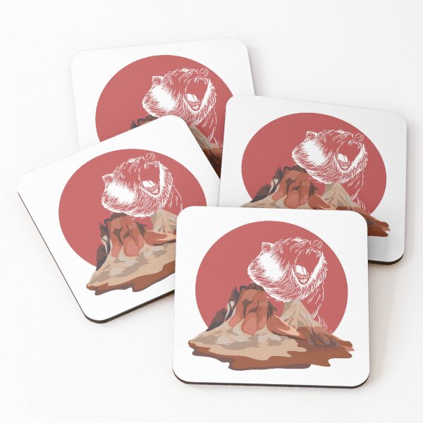 Item preview, Bear Roaring in Red Mountain designed and sold by mschubbybunny.