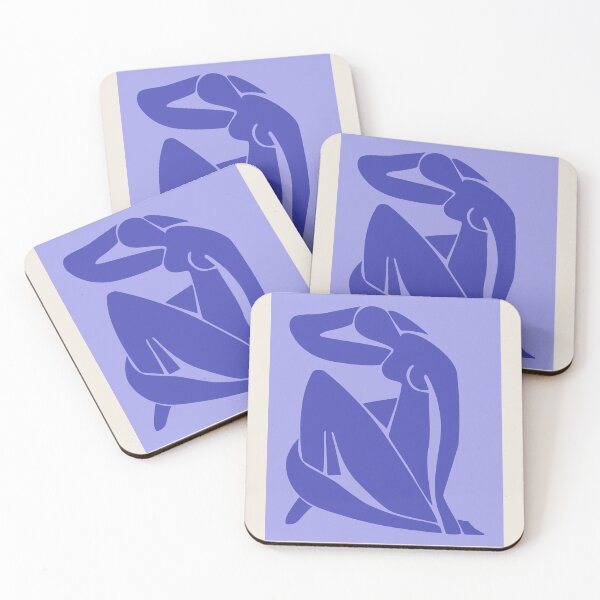 Item preview, Henri Matisse Nude, Papier Decoupes Art light blue color block, Matisse Cutout's Wall Art designed and sold by re-make-.