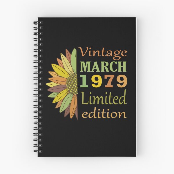 Item preview, vintage march 1979 limited edition, 43 Year Old Gifts Vintage 1979 Limited Edition 43th Birthday designed and sold by SimoSaladain.
