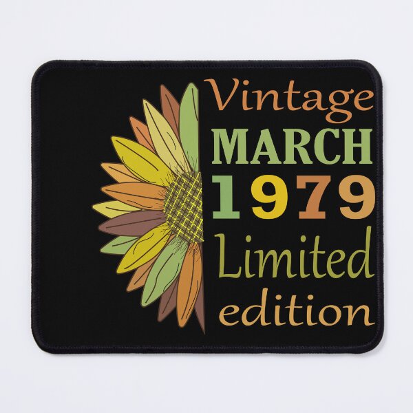 Item preview, vintage march 1979 limited edition, 43 Year Old Gifts Vintage 1979 Limited Edition 43th Birthday designed and sold by SimoSaladain.