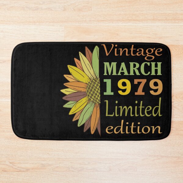 Item preview, vintage march 1979 limited edition, 43 Year Old Gifts Vintage 1979 Limited Edition 43th Birthday designed and sold by SimoSaladain.