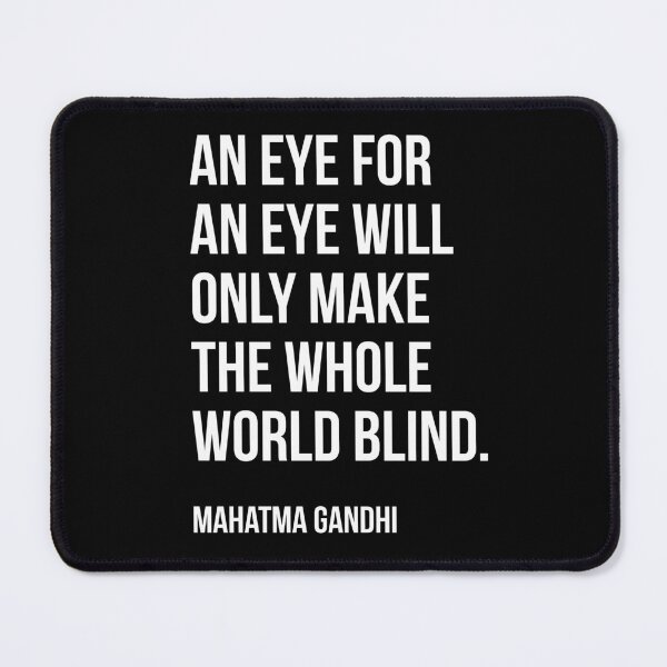 Item preview, Quote in world Peace by mahatma Gandhi designed and sold by Theleochick.