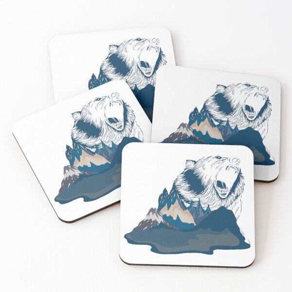 Item preview, Bear Roaring in Blue Mountain designed and sold by mschubbybunny.