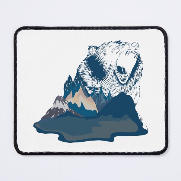 Item preview, Bear Roaring in Blue Mountain designed and sold by mschubbybunny.