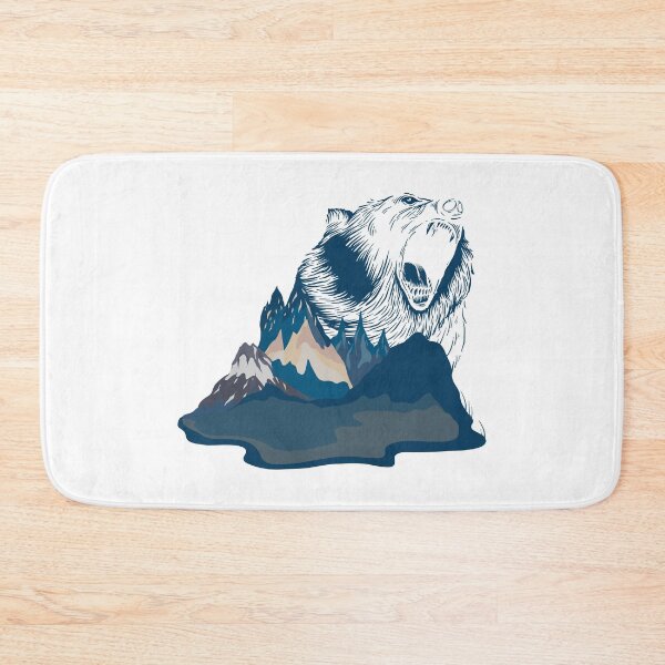 Item preview, Bear Roaring in Blue Mountain designed and sold by mschubbybunny.
