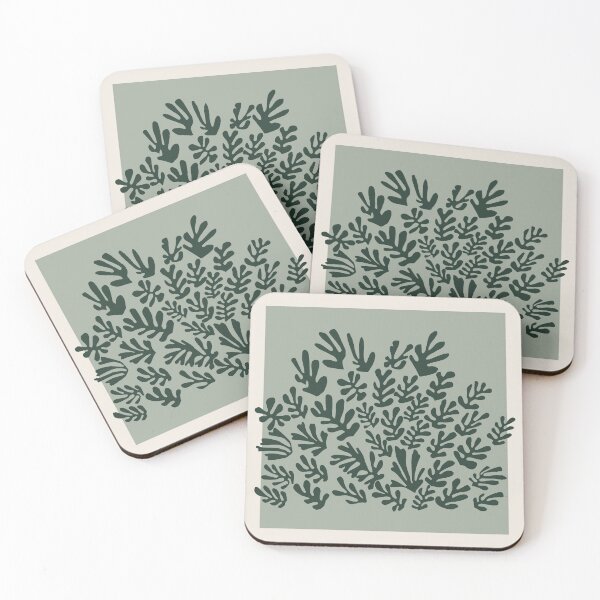 Artikelvorschau, Henri Matisse Flower, Papier Decoupes Art pastel green color block, Matisse Cutout's, Matisse inspired sheaf entworfen und verkauft von re-make-.