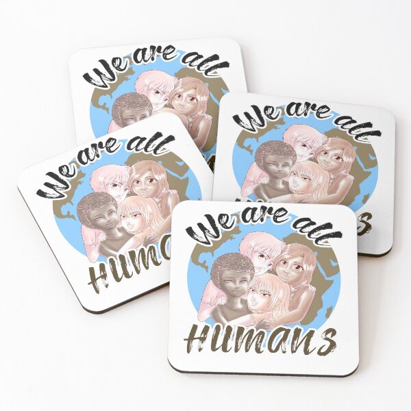 Item preview, We Are All Humans designed and sold by lynearart.