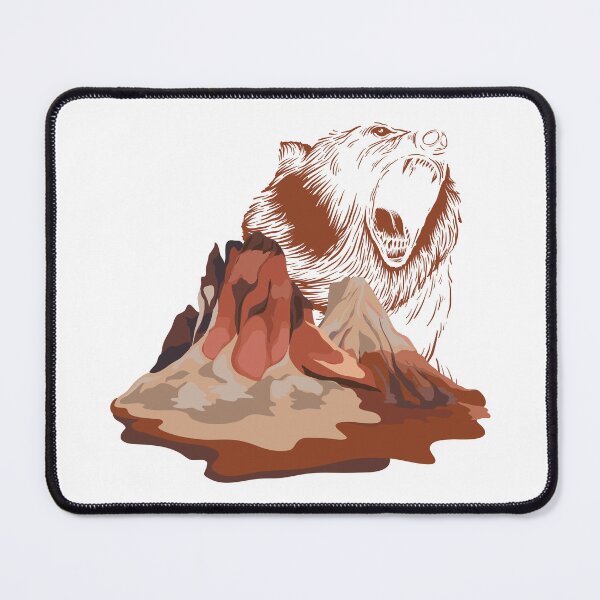 Item preview, Bear Roaring in Red Mountain designed and sold by mschubbybunny.