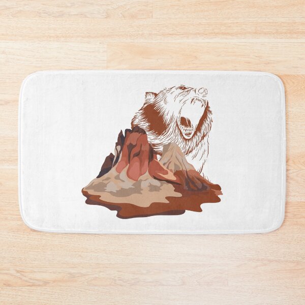 Item preview, Bear Roaring in Red Mountain designed and sold by mschubbybunny.