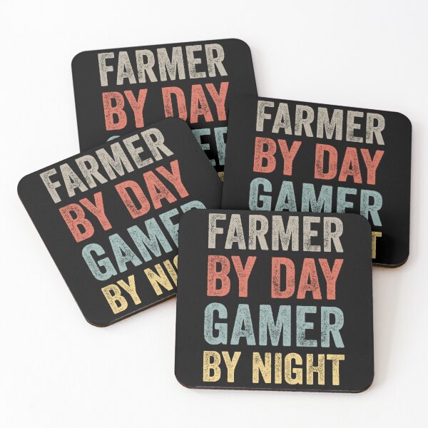 Item preview, farmer by day gamer by night designed and sold by WellingtonAdams.