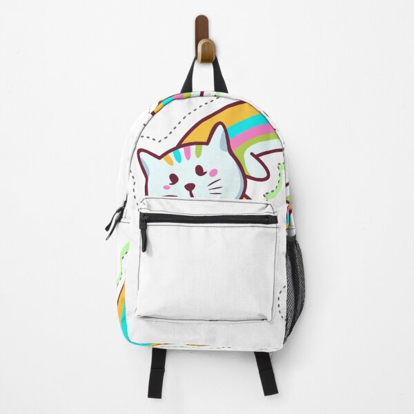 Item preview, rainbow cat sticker designed and sold by designsmaster99.