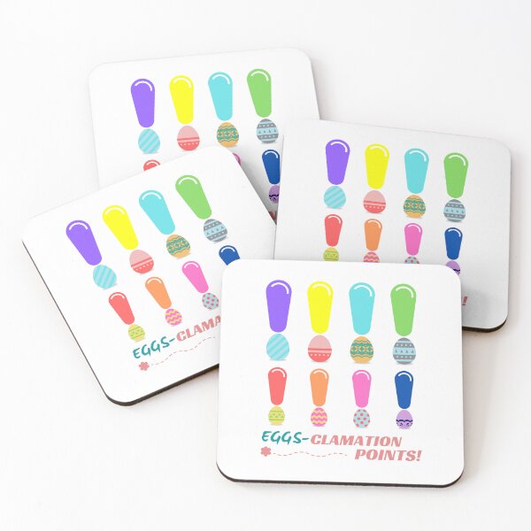 Item preview, Eggs-clamation Points! - twin of Exclamation Points (bottom title) | Happy Easter | Funny Easter designed and sold by CosmicStory.