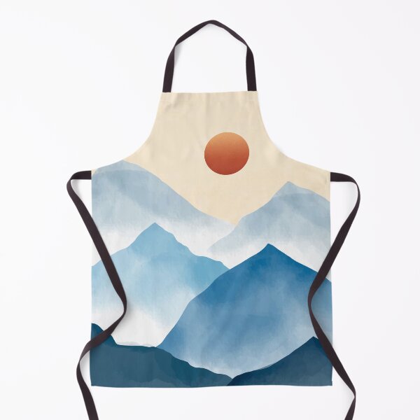 Artikelvorschau, Abstraktes Aquarell Blue Mountain Art Pattern entworfen und verkauft von virillanissa.