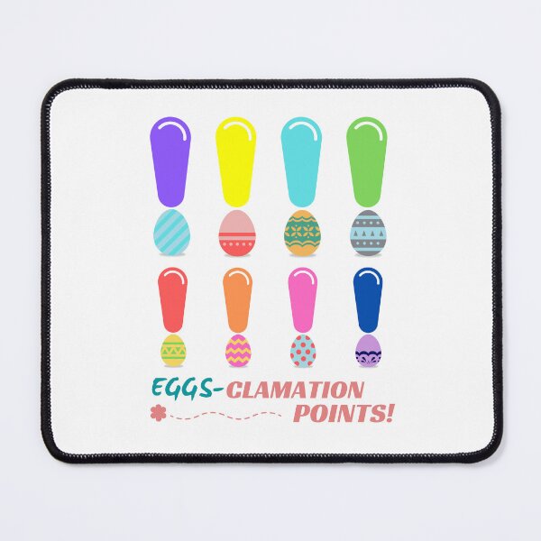 Item preview, Eggs-clamation Points! - twin of Exclamation Points (bottom title) | Happy Easter | Funny Easter designed and sold by CosmicStory.