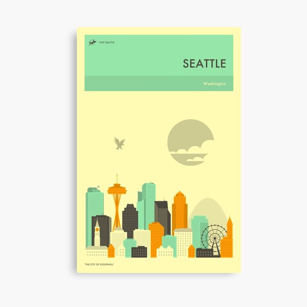 Item preview, SEATTLE TRAVEL POSTER designed and sold by JazzberryBlue.