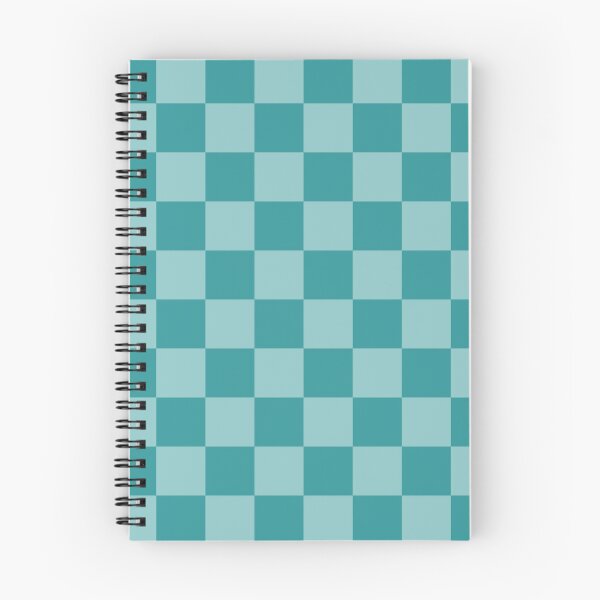 Item preview, teal checkered pattern, turquoise chequered designed and sold by Latte Design.