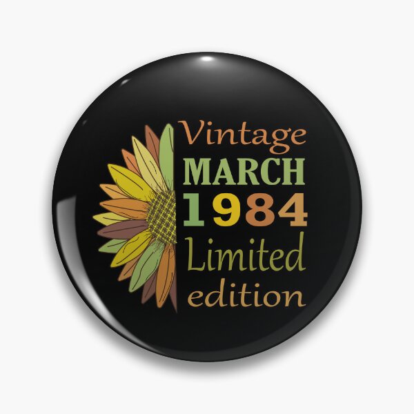 Item preview, vintage march 1984 limited edition, 38 Year Old Gifts Vintage 1984 Limited Edition 38th Birthday designed and sold by SimoSaladain.