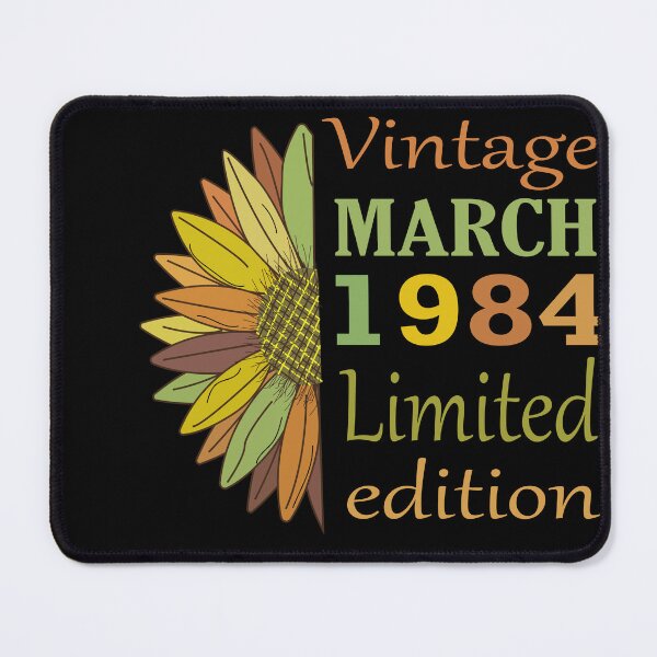 Item preview, vintage march 1984 limited edition, 38 Year Old Gifts Vintage 1984 Limited Edition 38th Birthday designed and sold by SimoSaladain.