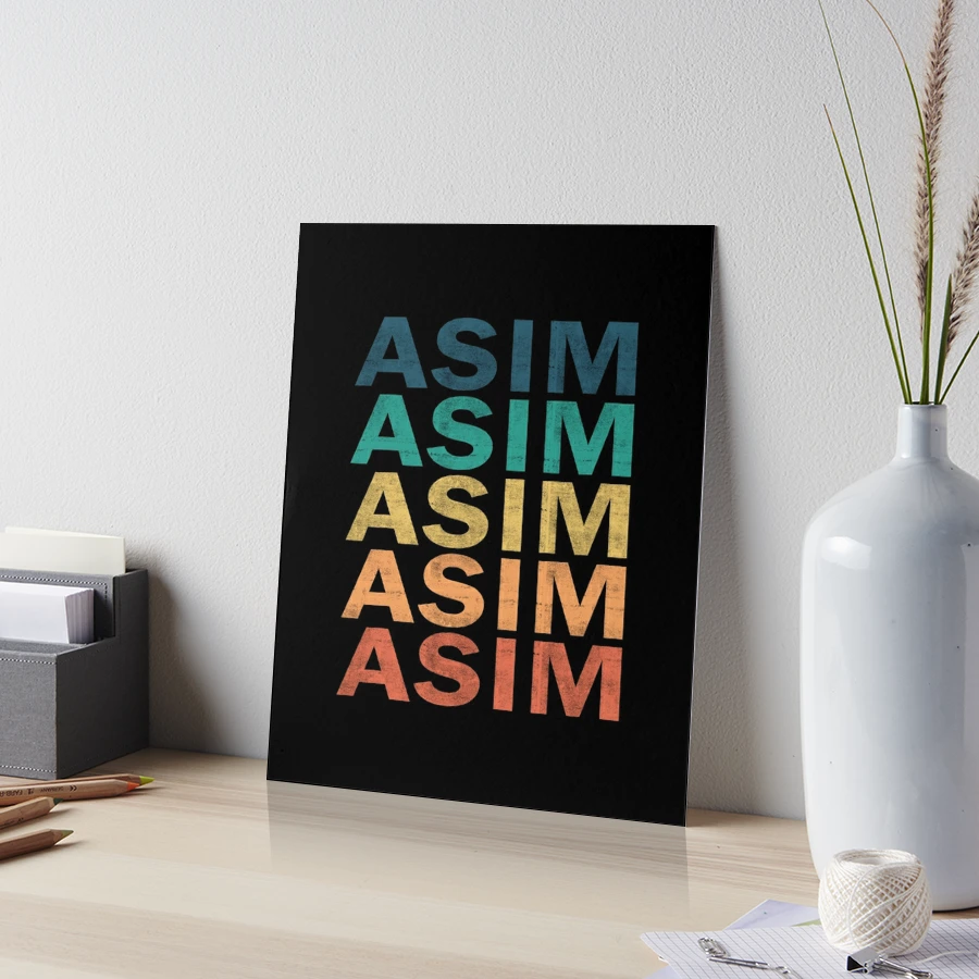 Asim Name T Shirt - Asim Vintage Retro Name Gift Item Tee