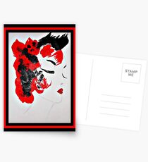 Funky Geisha Girl Postcards