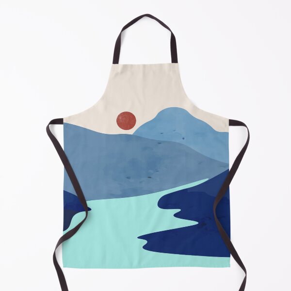 Artikelvorschau, Abstraktes Aquarell Blue Mountain Art Pattern entworfen und verkauft von virillanissa.