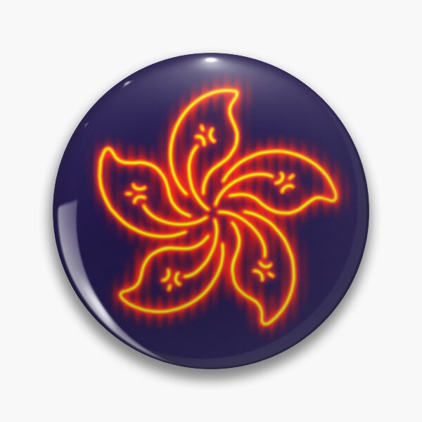 Item preview, Hong Kong Neon Bauhinia Flower designed and sold by SunkissedBlue.