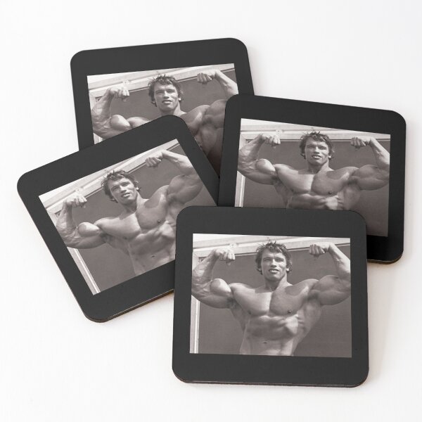 Item preview, Arnold Schwarzenegger Front Double Bicep, Old School Bodybuilding Classic T-Shirt designed and sold by callujohn7.