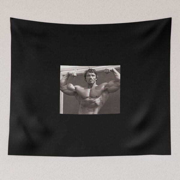 Item preview, Arnold Schwarzenegger Front Double Bicep, Old School Bodybuilding Classic T-Shirt designed and sold by callujohn7.
