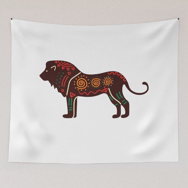 Item preview, African lion print : animal print designed and sold by FLIRTAASAN.