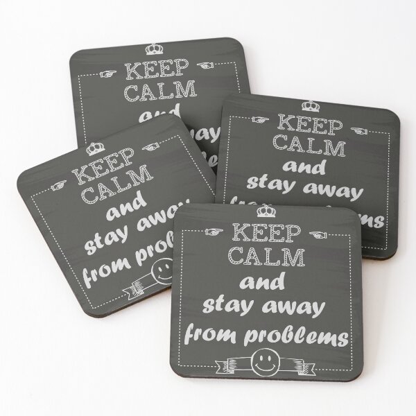 Item preview, keep calm and stay away from problems t-shirt designed and sold by Goldenart01.