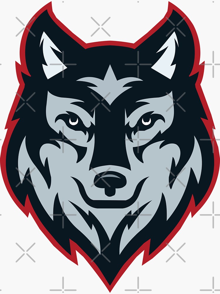 "Red Wolf" Sticker by AjazTdesigns Redbubble